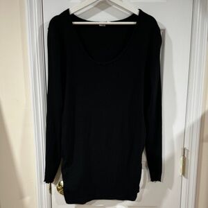 GAP ribbed Black Long Sleeve Tee